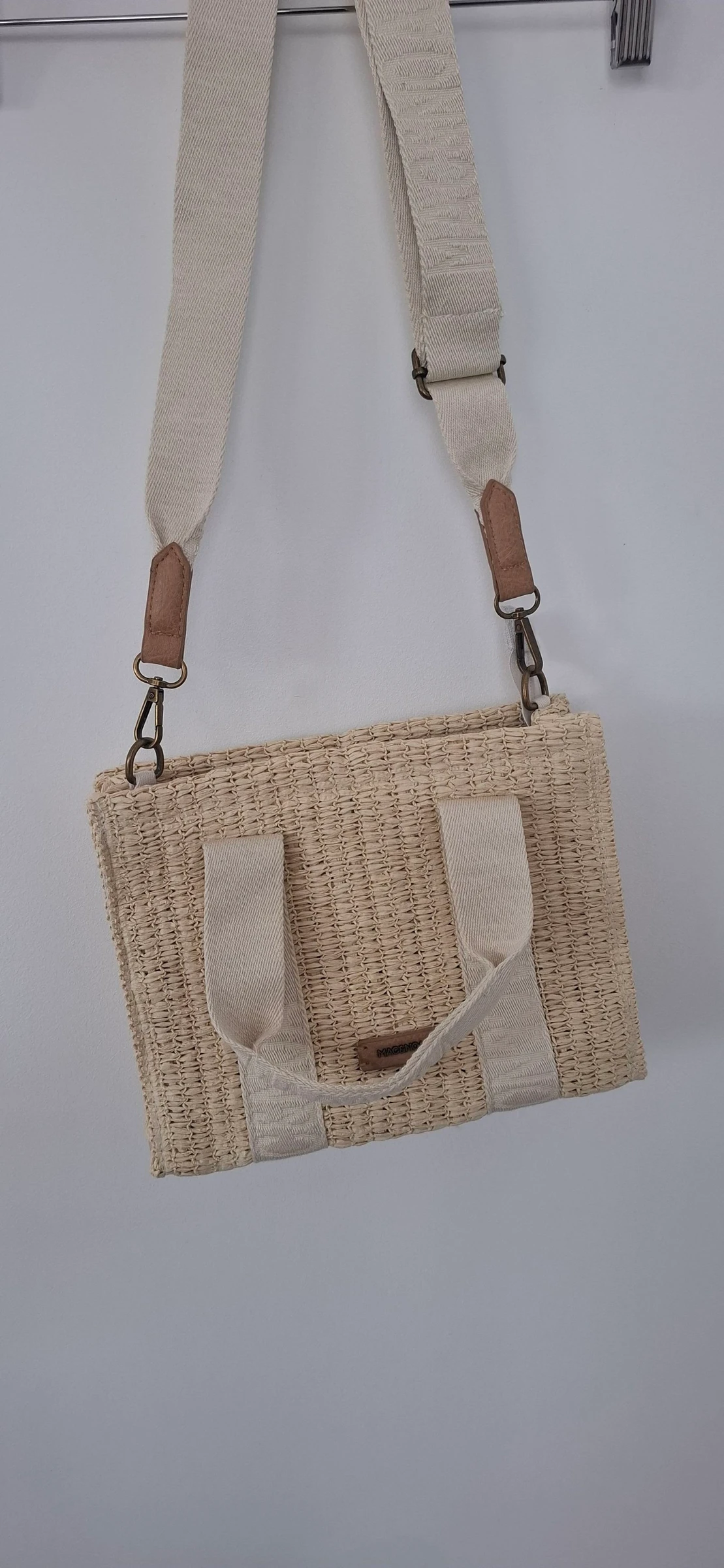 🤎 Sac à main bandoulière effet paille / jute – bohème chic – neuf – photo 11